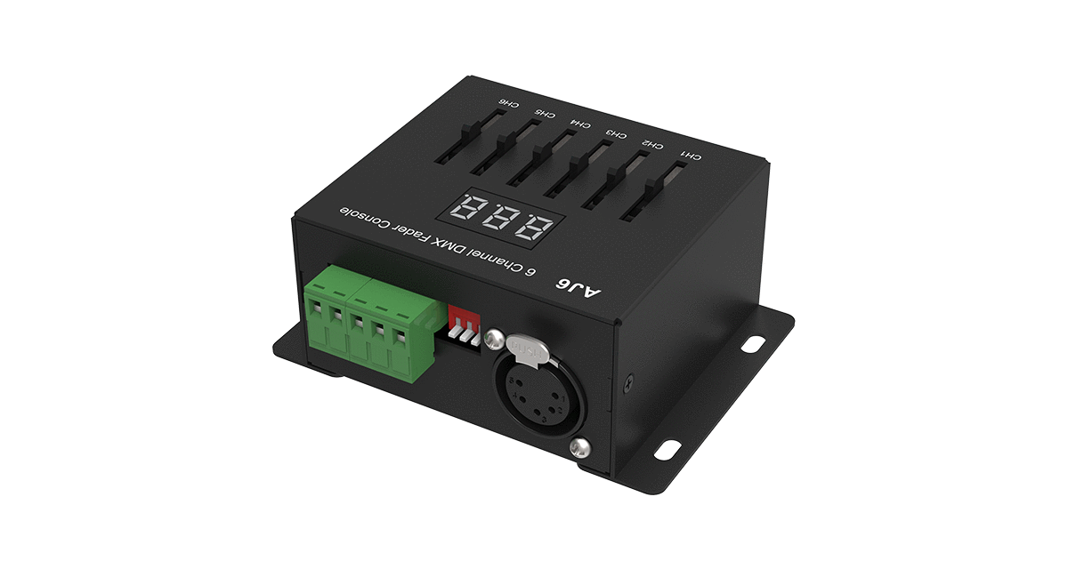 AJ6 6-Channel DMX Master Controller | DMX512 LED Control Panel