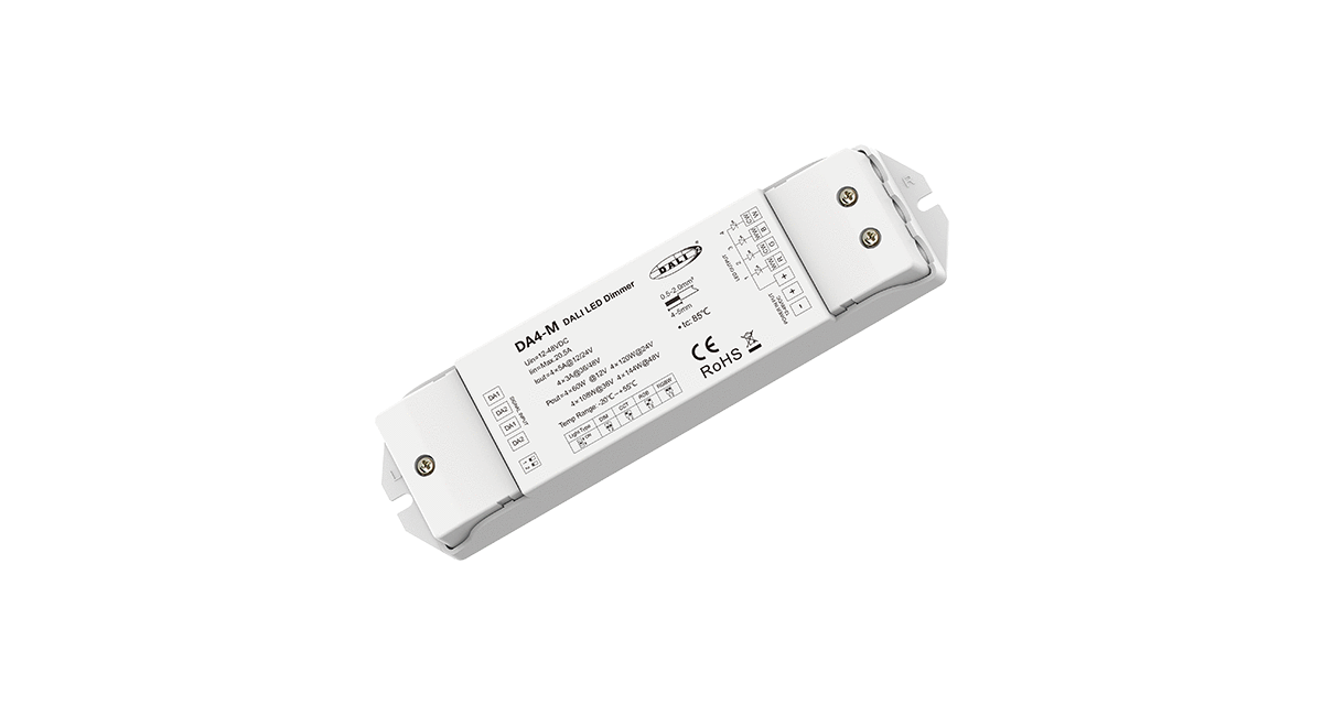 DA4-M DALI LED Dimmer | 4CH 5A 12–48V RGBW Control