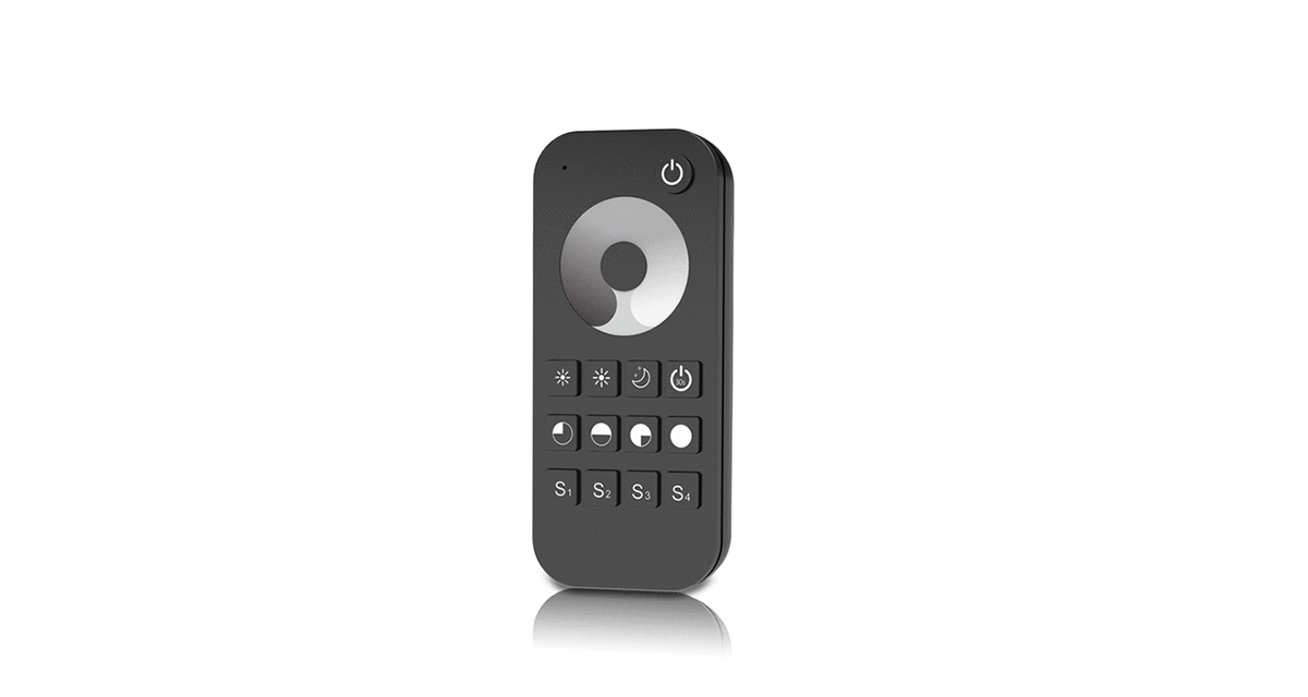 RT1 RF LED Dimmer Remote | 1-Zone 2.4G Handheld Controller