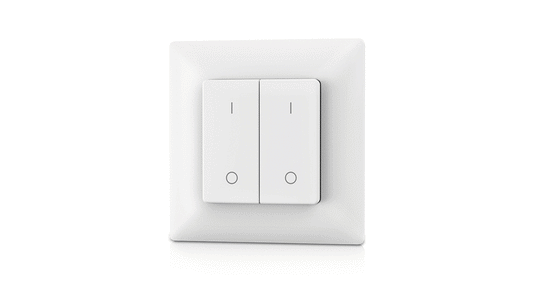 PF1-2 RF Touch Panel Dimmer | 2-Zone 2.4G Wall LED Controller