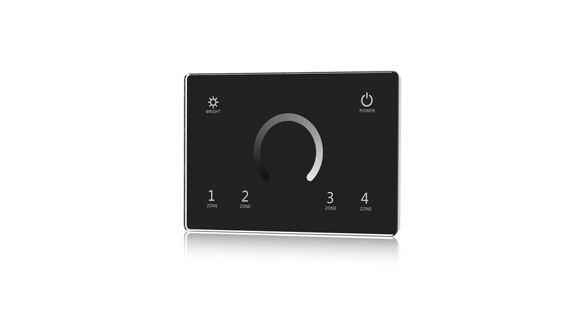 T11(IT) 4-Zone Dimming Panel | AC 100–240V Wall LED Controller