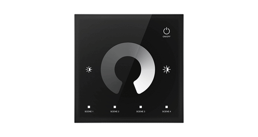 T1 Touch Panel LED Controller | 2-CH 5A 12–48V CV Dimmer