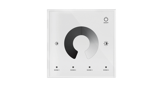 T1 Touch Panel LED Controller | 2-CH 5A 12–48V CV Dimmer