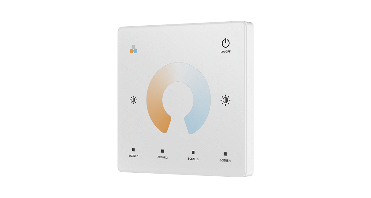 TW2 CCT Touch Panel | 1-Zone Wall Controller (CR2032 Battery)