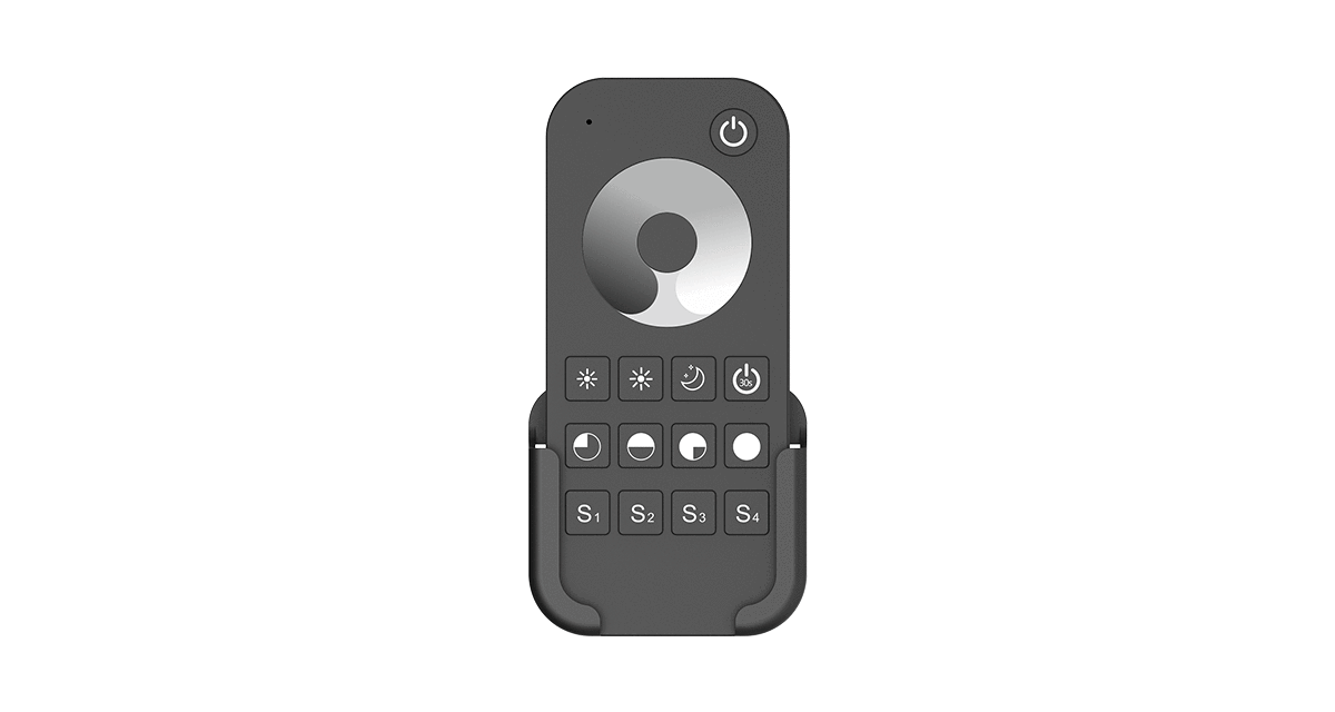 RT1 RF LED Dimmer Remote | 1-Zone 2.4G Handheld Controller