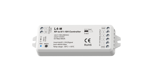 L4-M RF to 4 Channels 0-10V Dimmer