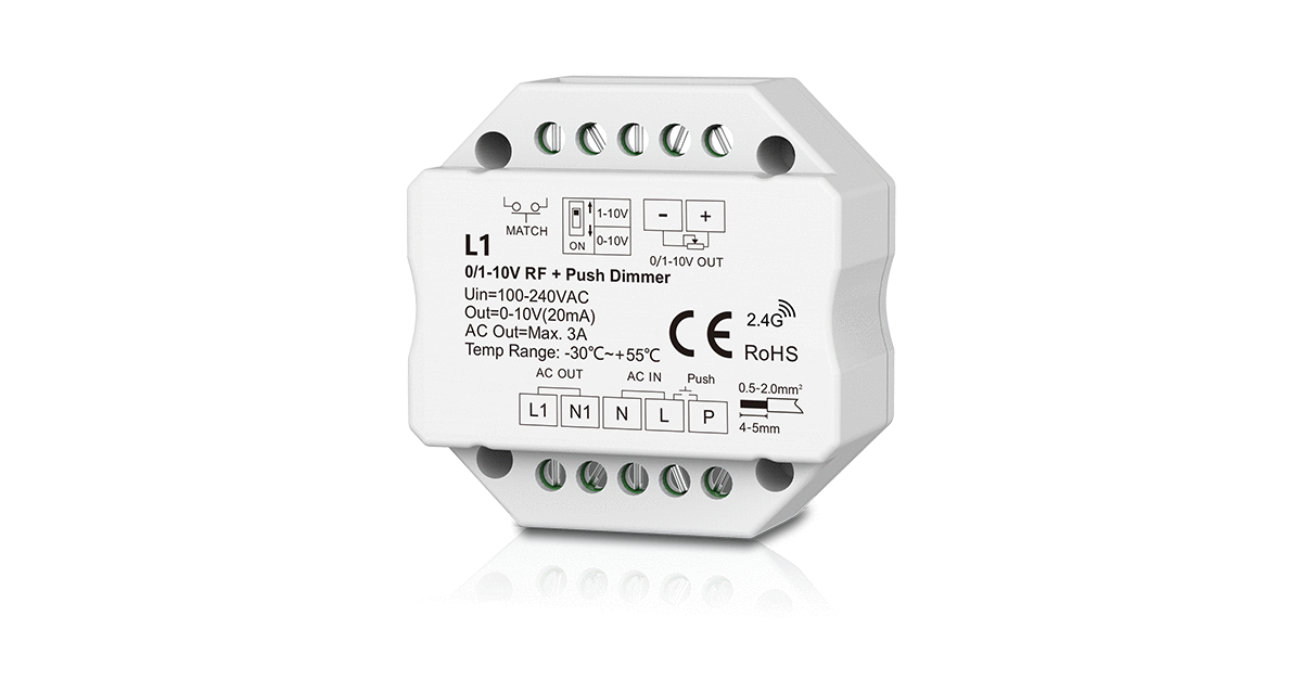 L1 RF to 1 CH 0/1-10V LED Dimmer