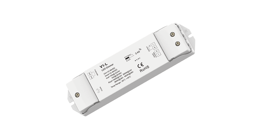 V1-L Push-Dim LED Controller | 1CH 15A 12–48V Constant Voltage Dimmer