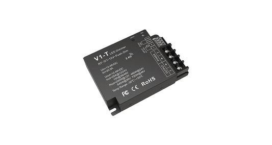 V1-T Push-Dim LED Controller | 1CH 8A 5–36V Constant Voltage Dimmer