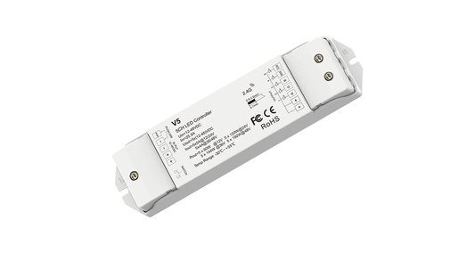 V5 LED Controller | 5CH 5A 12–48V Push-Dim Constant Voltage