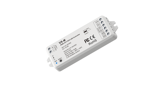 V5-M 5CH LED Controller | 12-24VDC 3A ×5 CV RF Receiver