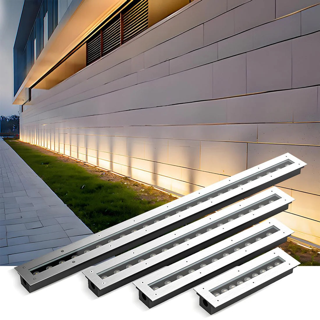 In-Ground DMX512 RGBW Linear LED Wall Washer – IP67 (24V)