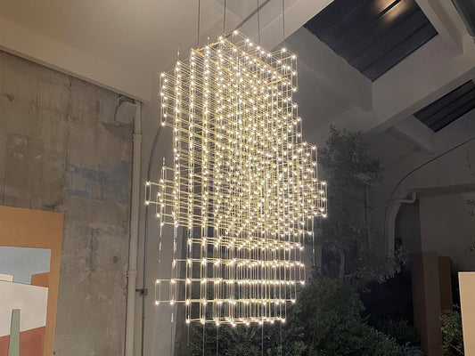 Pollux Modular LED Pendant Chandelier – Luxury Geometric Light Sculpture